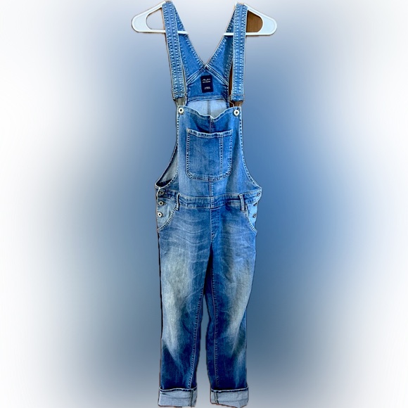 💙✨Anthropologie Mavi Edera Jean Overalls Size Small✨💙 - Picture 1 of 5